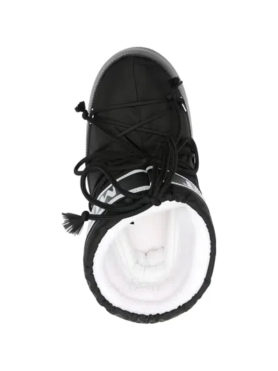 Moon Boot Unisex Icon Mini Low Ankle Nylon Boots In Black