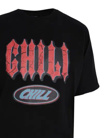 Tee Library Chil Chilli Graphic-print T-shirt In Black