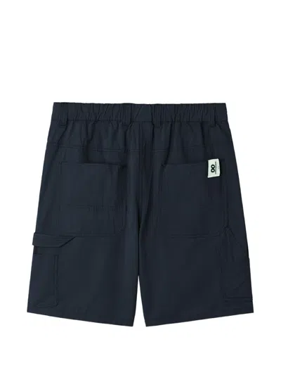 Chocoolate Logo-patch Shorts In Blue