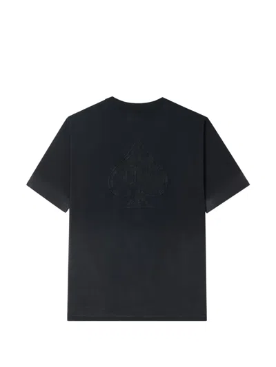 Izzue Spade-patch T-shirt In Black