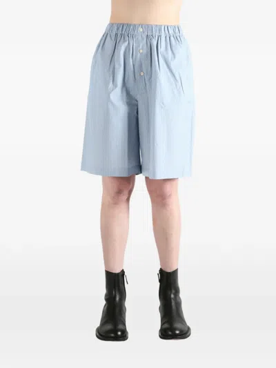 Baserange Striped Shorts In Blue