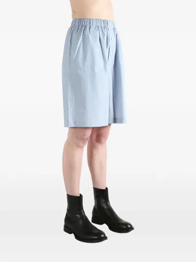 Baserange Striped Shorts In Blue