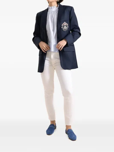 Dmn Paris Joy Patch Jeans In White