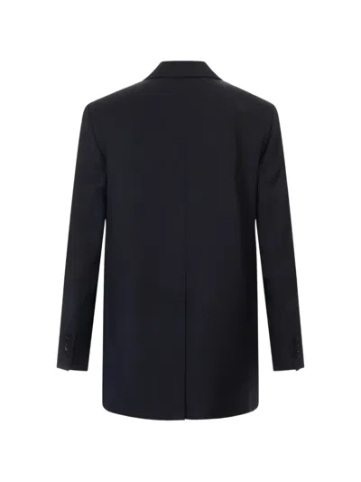 Max Mara Chamonix Single-breasted Buttoned Blazer In Blue