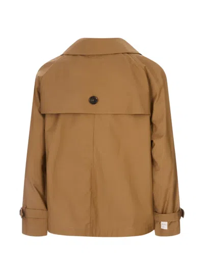 Max Mara Double-breasted Buttoned Jacket In Brown