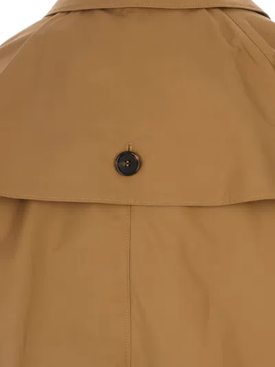 Max Mara Double-breasted Buttoned Jacket In Brown