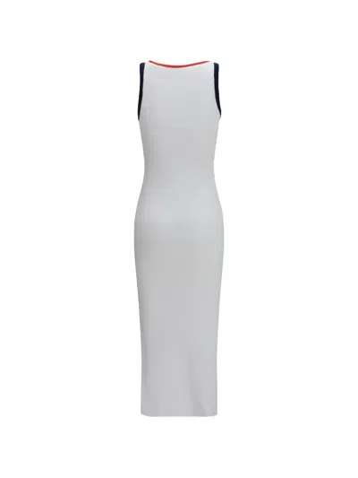 Fiorucci Ribbed Angels-patch Midi Dress In White