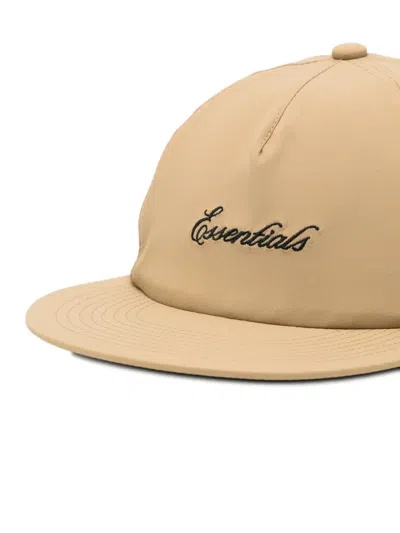 Essentials Logo-embroidered Baseball Cap In Neutral