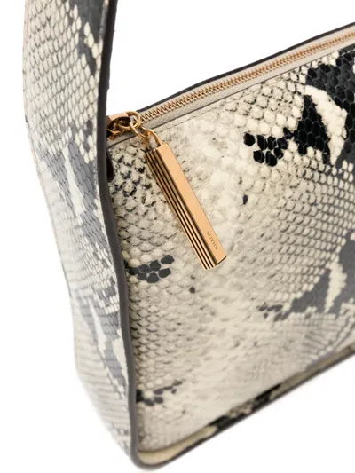 Khaite Lori Squared Snakeskin-effect Shoulder Bag In Pattern