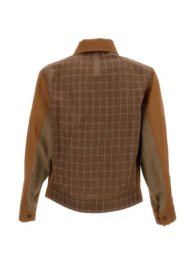 Junya Watanabe X Filson Check-pattern Flap-pocket Jacket In Brown