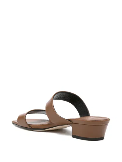 Aeyde Kemi Nappa Leather Tobacco Sandals Tobacco In Brown