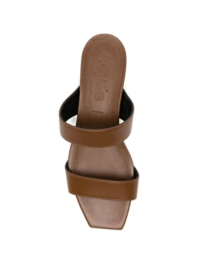 Aeyde Kemi Nappa Leather Tobacco Sandals Tobacco In Brown