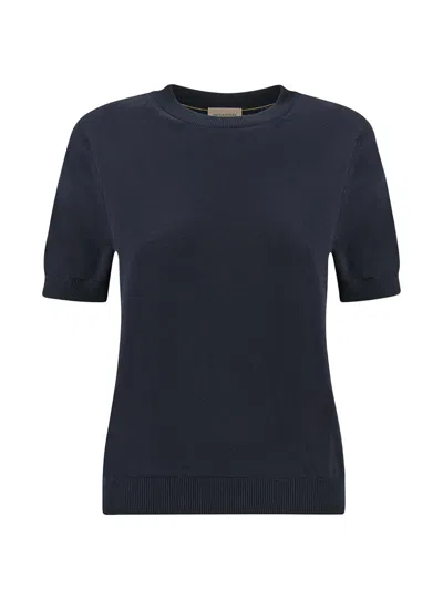 Paul & Shark Fresco Short-sleeve Sweater In Blue