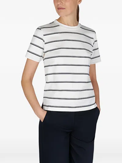 Paul & Shark T-shirt In Jersey Di Cotone Con Motivo A Righe In Multi
