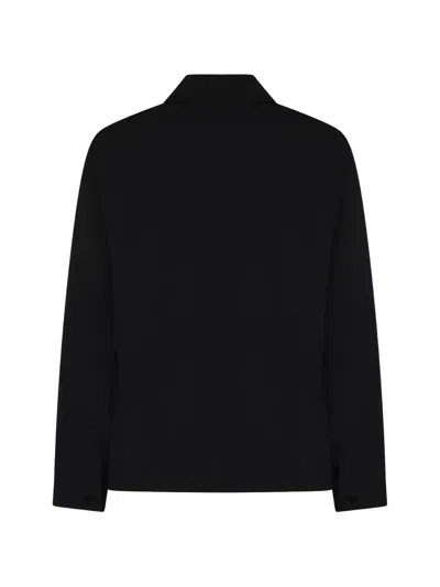 Nn07 Wool-blend Jonas Overshirt In Black