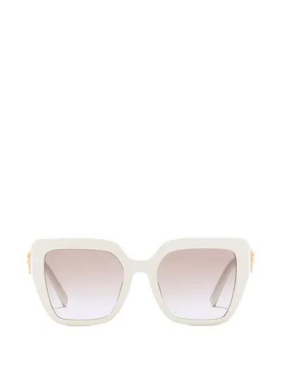 Dolce & Gabbana Devotion Square-frame Sunglasses In White