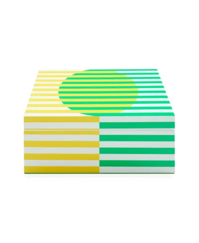 Jonathan Adler Copenhagen 64 Oz. Medium Lacquer Box In Green