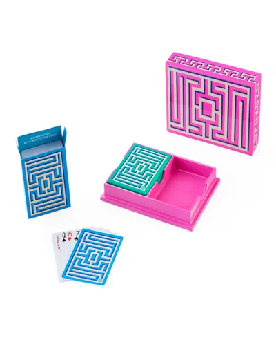 Jonathan Adler Labyrinth Lacquer Card Set In Multi