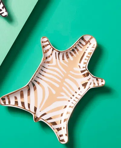 Jonathan Adler Zebra 6.2" Stacking Dish In Multi