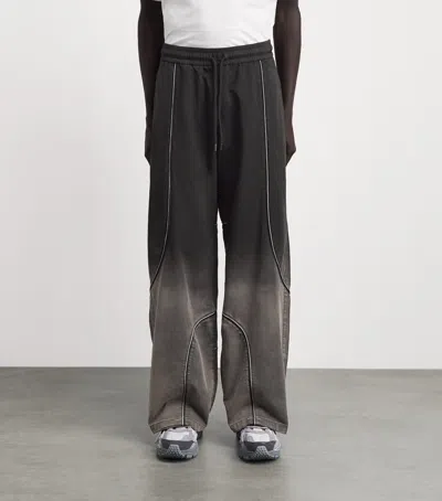 Off-white Gradient-effect Wide-leg Trousers In Gray