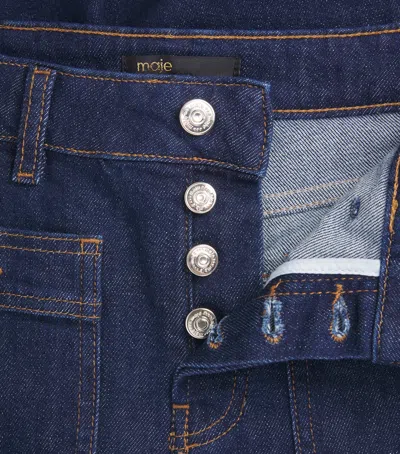 Maje Patch-pockets Flared Jeans In Blue