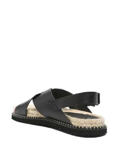 Castañer Tiago Crossover-strap Slingback Sandals In Black
