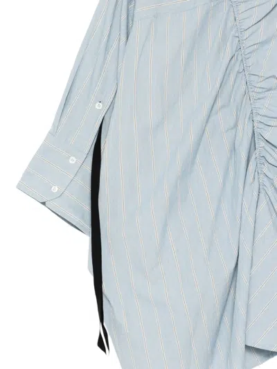 Marina Yee 트위스터 셔츠 In Blue