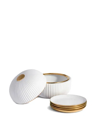 L'objet Ionic Plate (four-person Setting) In White