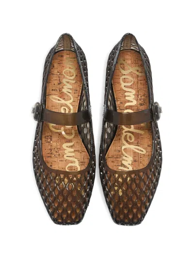 Sam Edelman 미카엘라 젤리 메리 제인 발레리나 플랫 슈즈 In Black