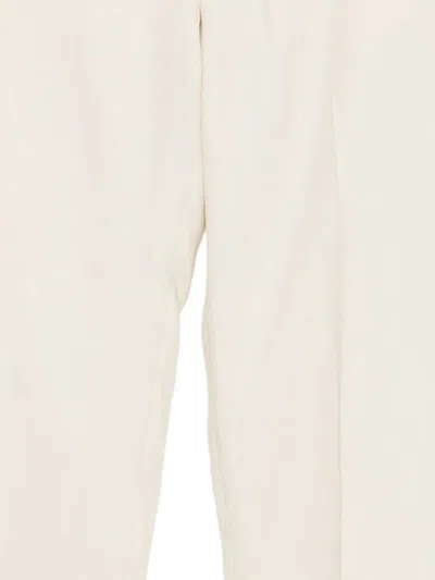 Dell'oglio 프레스드 크리즈 팬츠 In White