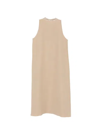 Antonelli 미니 시퀸 장식 미디 드레스 In Brown