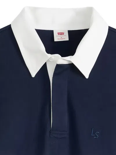 Levi's Striped Long-sleeve Sweatshirt In Blue
