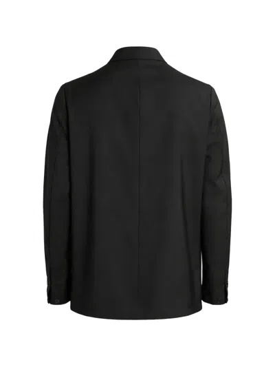 Barena Venezia Button-up Patch-pocket Overshirt In Black