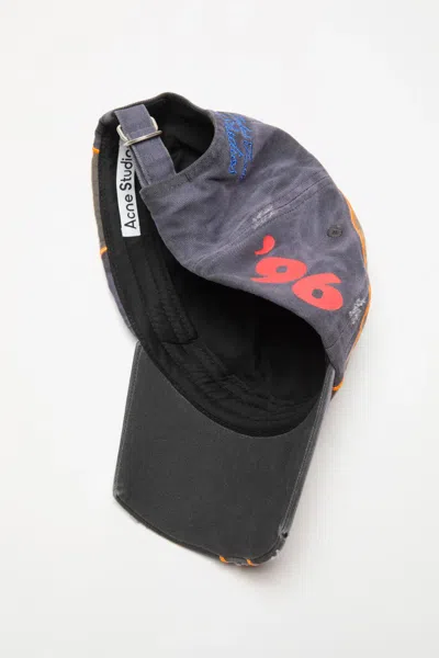 Acne Studios Baseballkappe Im Distressed-look In Pattern