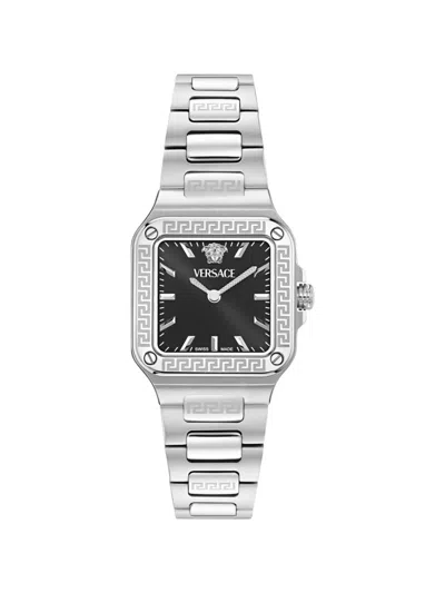 Versace Greca Edge 35mm Watch In Metallic