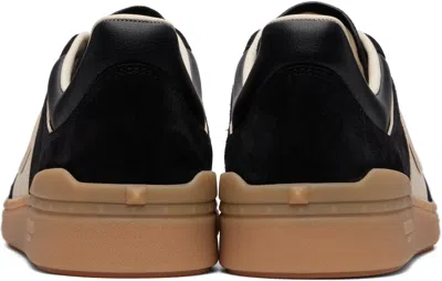 Valentino Upvillage Logo Sneakers Round Toe Rubber In Black