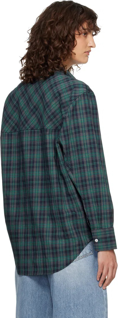 Rohe Checked Oversized Wool-blend Shirt In Multi