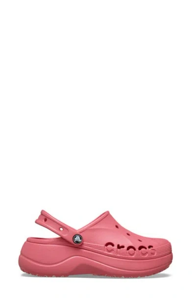 Crocs Baya Platform Clog In Red