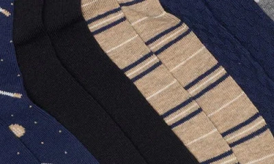Nordstrom Rack Conversational Golf 5-pack Assorted Crew Socks In Blue