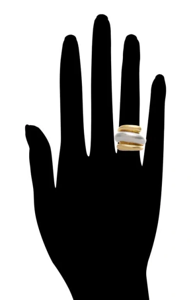 Rivka Friedman 18k Plated Stackable Ring In Multi