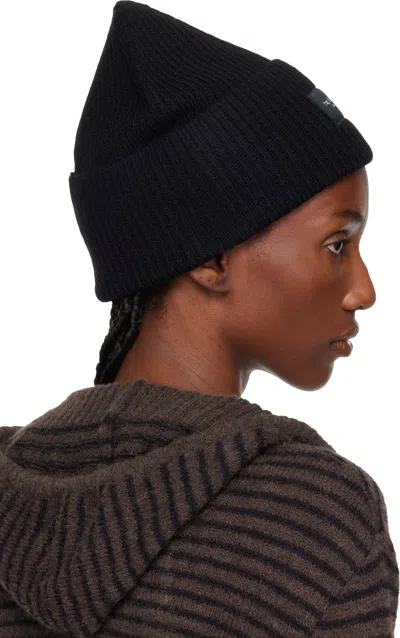 Rag & Bone Black Blake Wool Beanie In Black