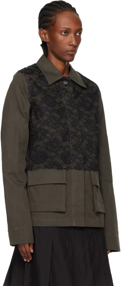 Our Legacy Split Collar Casual Jacket In Green