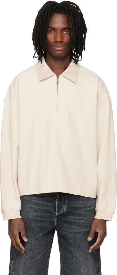 Agolde Darius Polo In Neutral