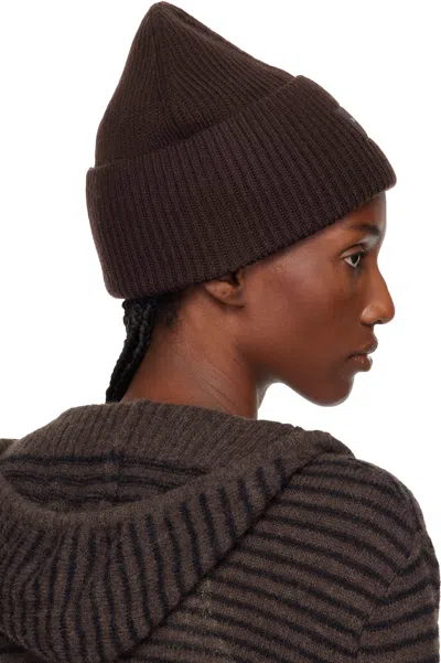 Rag & Bone Black Blake Wool Beanie In Gold