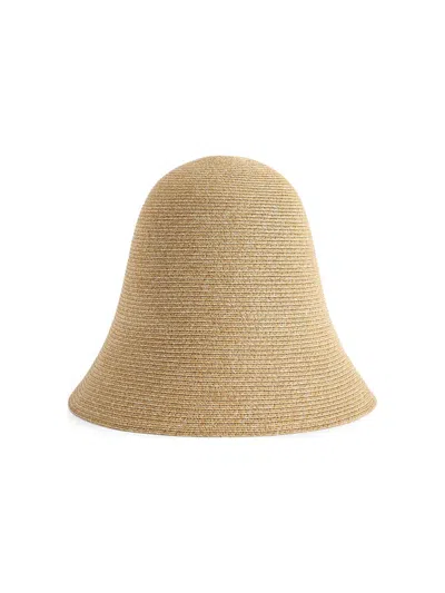 Totême Sun Hat Wide Brim Straw Design Lightweight In Brown
