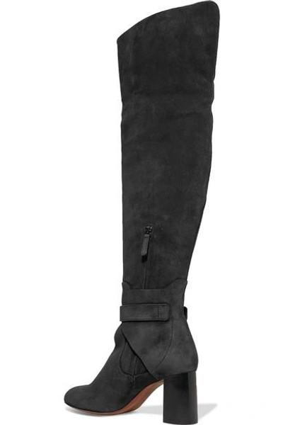 Shop Chloé Suede Over-the-knee Boots