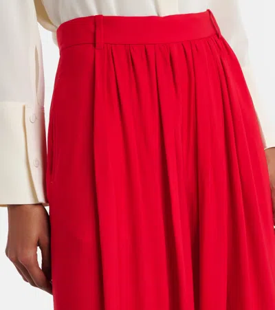 Ralph Lauren Vannesa Satin Wide-leg Pant In Bright Red