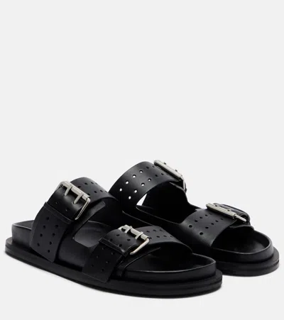 A.emery A. Emery Leon Sandals Vintage Forest In Black