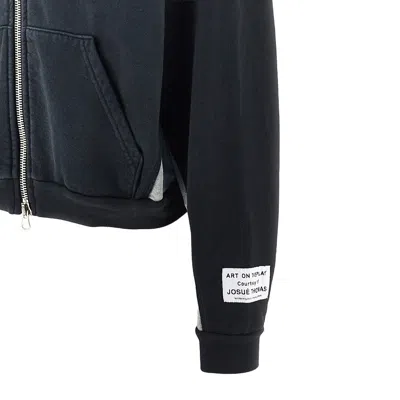 Gallery Dept. Versized Full-zip Sweatshirt In Black
