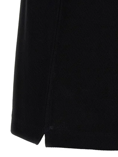 Dolce & Gabbana Cotton Polo With Logo Embroidery In Black
